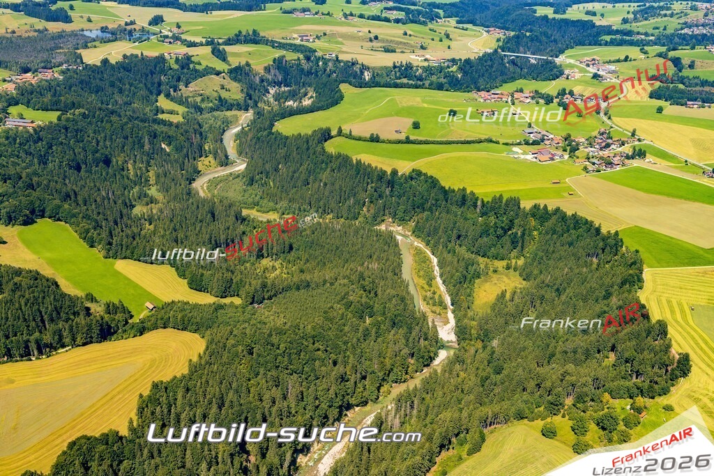 Schrägluftbild  Ammer  Bad Bayersoien - Das Luftbild wurde 2025 vom UL-Flugzeug heraus erstellt ( keine Drohne ) - Hochauflösende Luftaufnahme -Nicht vergleichbar mit Google Maps oder Satelittenbilder- Die Geschenkidee !Mit Lizenz und Bildrechte bestellbar