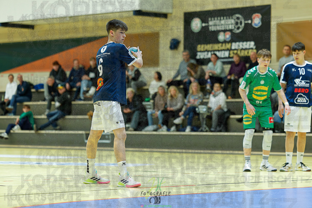 mJB Pokalrunde dt. Meisterschaft, TV Hüttenberg - TSV GWD Minden | mJB Pokalrunde dt. Meisterschaft, TV Hüttenberg - TSV GWD Minden am 15.03.2025 in Münchholzhausen (Sporthalle Münchholzhausen)Photo © 2025 - Jörg Heinrich - Realisiert mit Pictrs.com