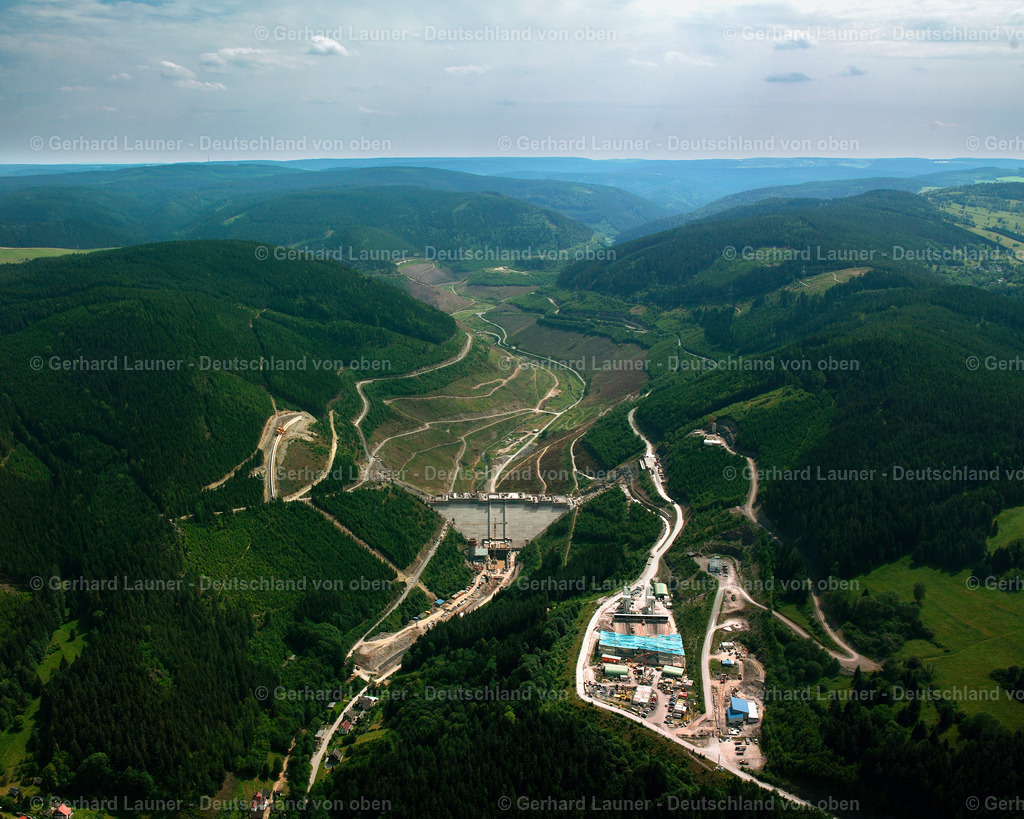 2419253 | Talsperre Leibis-Lichte, Thüringer Schiefergebirge im Bau