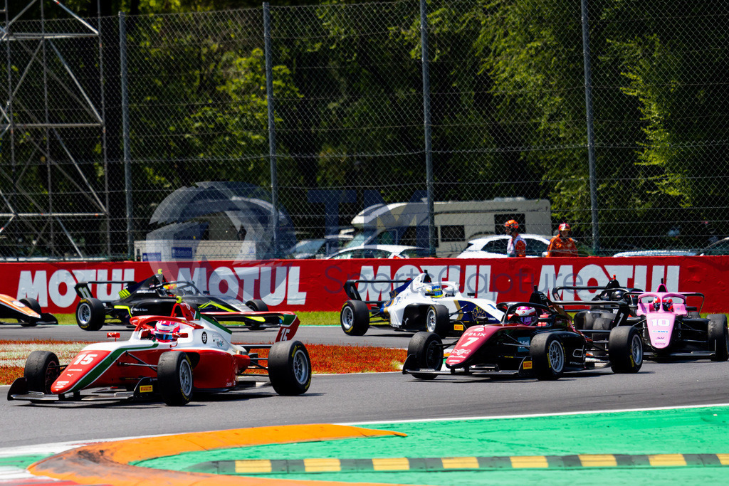 Trainproduction-20230708-0102 | MONZA,ITALY,08.Jul.23 - MOTORSPORTS - F1 Academy 2023, Autodromo Monza. Image shows Marta Garcia (ESP/ PREMA Racing), Lena Buehler (SUE/ ART Grand Prix) and Abbi Pulling (GBR/ Rodin Carlin).   Photo: Trainproduction / Matthias Trinkl