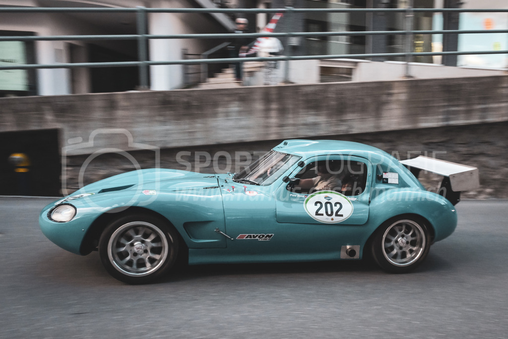 21. Arosa ClassicCar 2025 - 4. September 2025 | Pino Zünd aus Imperia (ITA) in einem Ginetta CTC aus dem Jahre 1983 mit Startnummer 202 am Arosa ClassicCar 2025 in der Kategorie Classic Trophy..@arosaclassiccar, @arosa.official, #arosaclassiccar, #arosa, #76curves, #classiccar, Bild: Sportfotografie Markus Aeschimann | www.markus-aeschimann.ch - Realisiert mit Pictrs.com