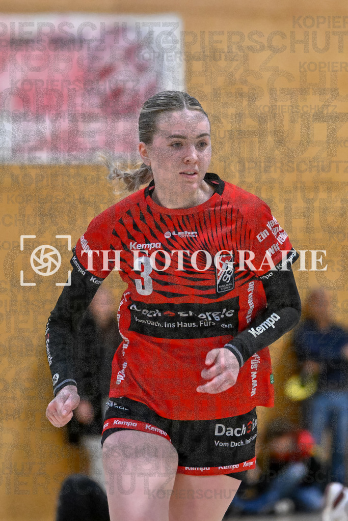 GER, SG Maulburg/Steinen - HB Kinzigtal, Frauen-Handball, Oberliga Suedbaden, 21. Spieltag, Saison 2024/2025, 06.04.2025 | Leonie Kiefer (SG Maulburg/Steinen, #03)GER, SG Maulburg/Steinen - HB Kinzigtal, Frauen-Handball, Oberliga Suedbaden, 21. Spieltag, Saison 2024/2025, 06.04.2025Foto: TH Fotografie/Thomas Hess