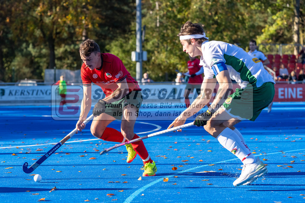 HK_20241103_108503 | 1. Bundesliga Herren Crefelder HTC - Hamburger Polo Club am 3.11.2024 CHTC Krefeld, Krefeld , Howard Tim ( Crefelder HTC #5 ) , Paul Smith ( Hamburger Polo Club #7 )
