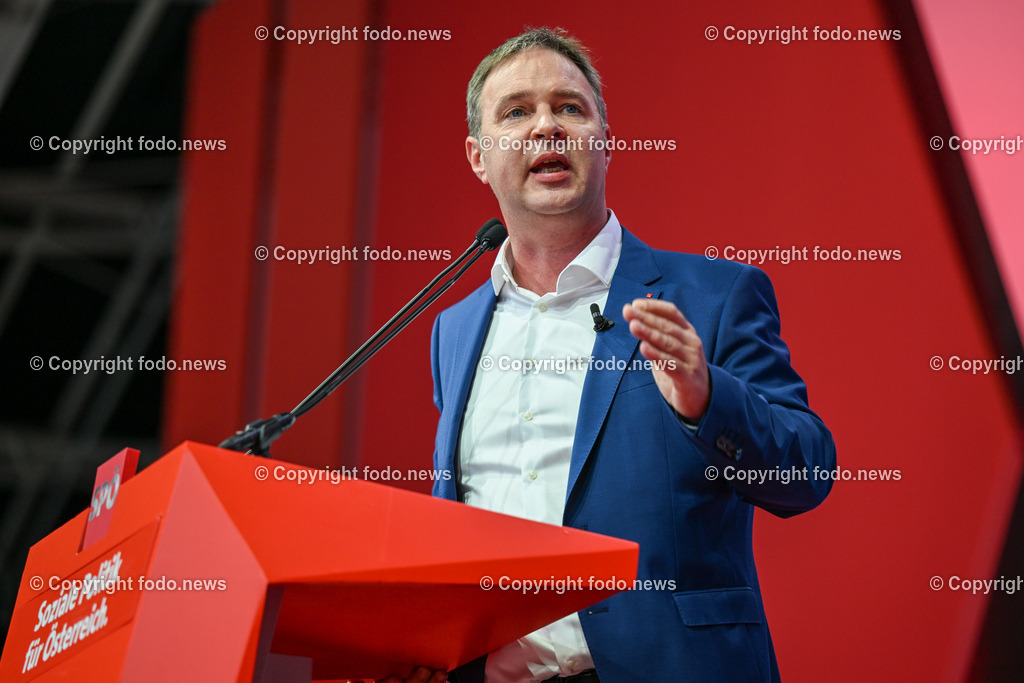 Bundesparteitag SPOE in Linz Design Center_ 03.06.2023-85 | 03.06.2023, Linz, AUT, Bundesparteitag SPOE in Linz Design Center, im Bild Andi Babler (SP, Bgm. Traiskirchen)