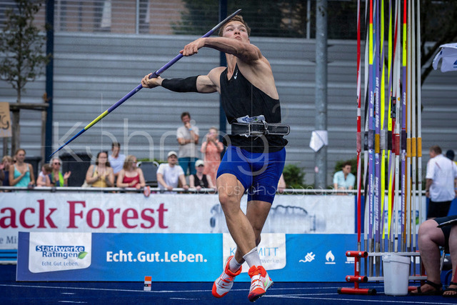 Multisport Event; Ratingen, 28.06.2026 | RATINGEN, GERMANY - JUNE 28, 2026 :  Rasmus Roosleht (EST / Estonia) competing in the javelin during the Multisport Event at Stadion Ratingen on June 28, 2026 in Ratingen, Germany.