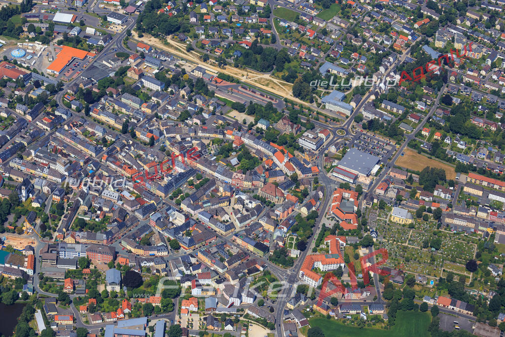Luftbild von  Wunsiedel - Luftaufnahme wurde 2014 von https://frankenair.de mittels Flugzeug (keine Drohne) erstellt - die Geschenkidee
