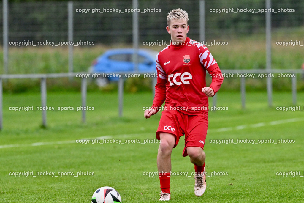 SV Viktoria Viktring vs. FC Mondi Frantschach | #43 Jan Wieser SV Viktoria Viktring, SV Viktoria Viktring vs. FC Mondi Frantschach, SV Viktoria Viktring vs. FC Mondi Frantschach am 02.08.2025 in Klagenfurt (Sportplatz Viktrink), Austria, (Photo by Bernd Stefan)