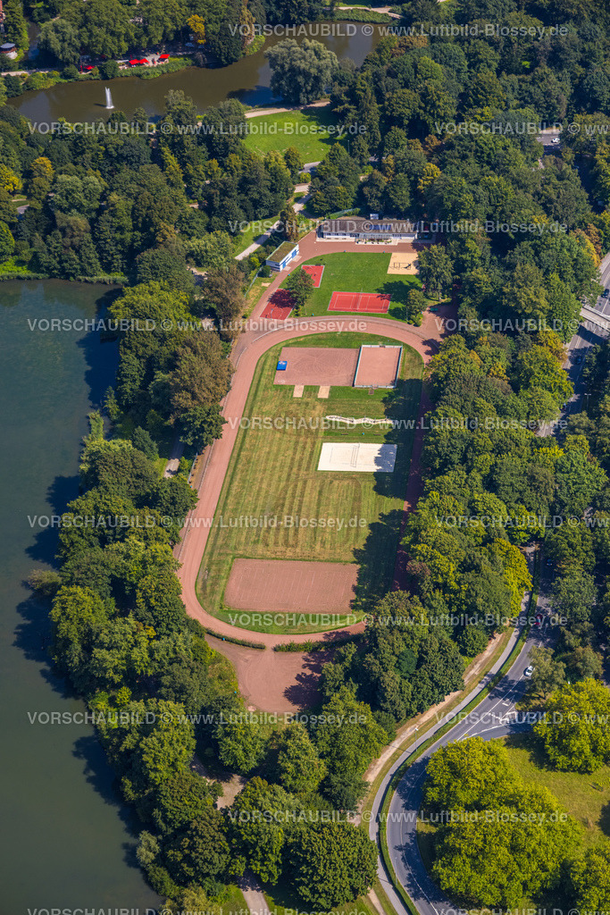 Gelsenkirchen240807704GE-Nord | Luftbild, Sportanlage Offene Tür, Stadion am Berger See, Buer, Gelsenkirchen, Ruhrgebiet, Nordrhein-Westfalen, Deutschland