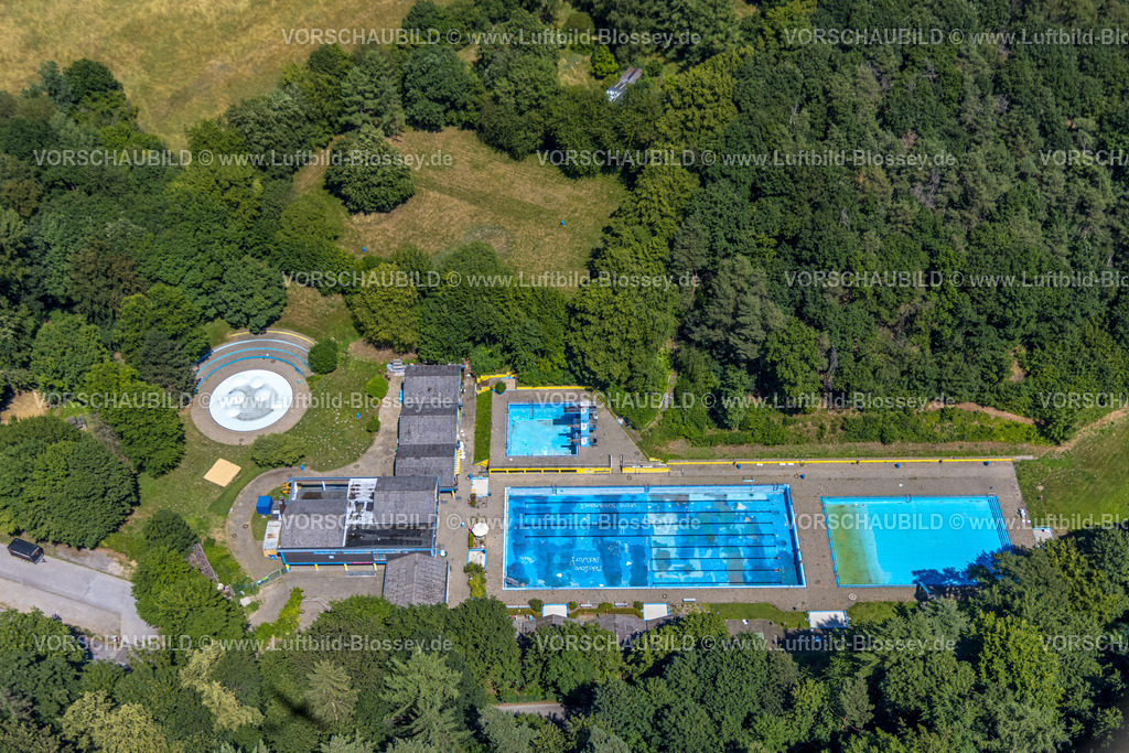Schwelm230708988 | Luftbild, Schwelmebad Freibad, Schwelm, Ruhrgebiet, Nordrhein-Westfalen, Deutschland