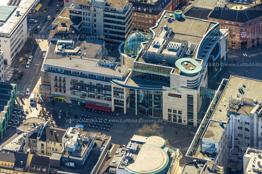 Dortmund250300361 | Luftbild, Geschäftszentrum Hansa-CarrÃ© mit Sportscheck, Platz Alter Markt, City, Dortmund, Ruhrgebiet, Nordrhein-Westfalen, Deutschland