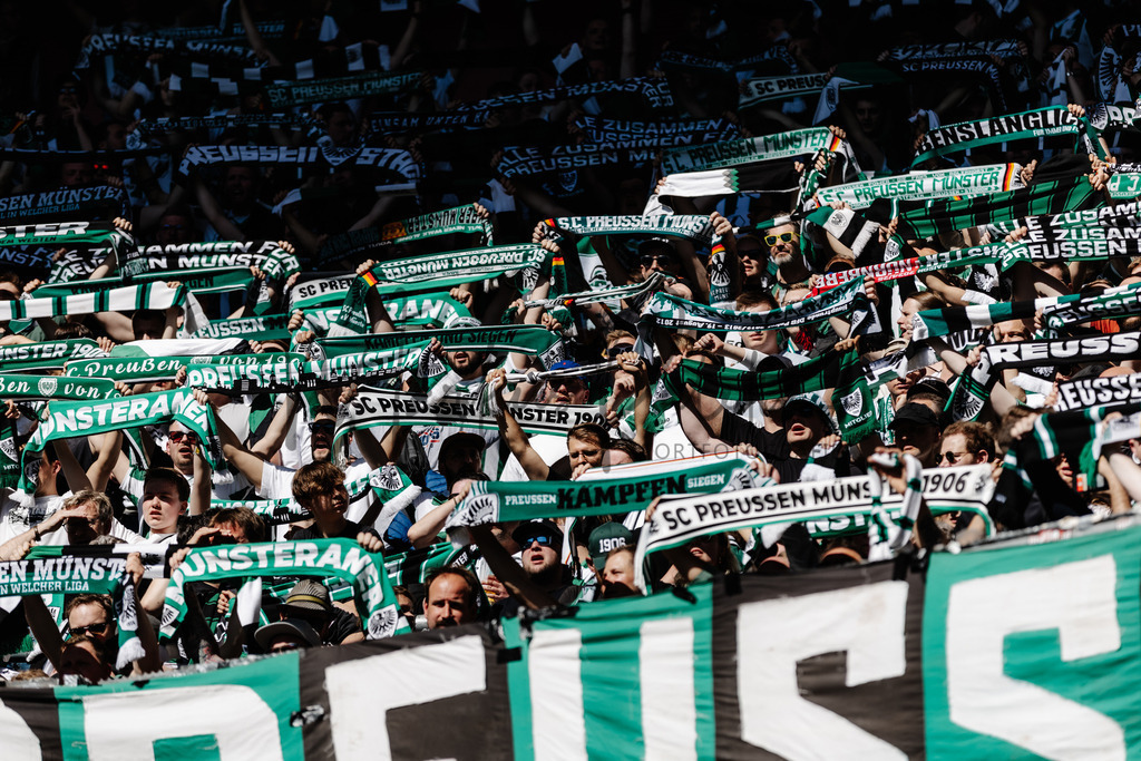 2. Bundesliga, Saison 2024/25, 28. Spieltag: Fortuna Düsseldorf - SC Preußen Münster | Düsseldorf, 05.04.2025: 2. Bundesliga, 28. Spieltag, Fortuna Düsseldorf gegen SC Preußen Münster in der Merkur Spiel-Arena in Düsseldorf. Foto: sportfotografie.ms | Markus Paletta - Realisiert mit Pictrs.com