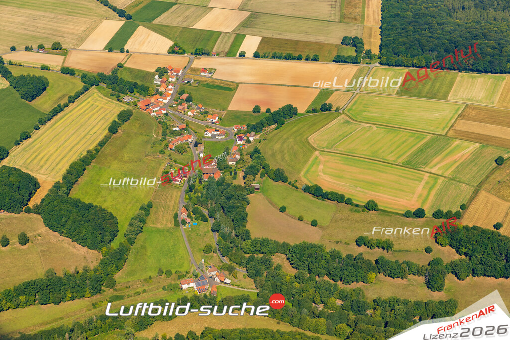 Schrägluftbild  Glaam  Hohenroda - Das Luftbild wurde 2025 vom UL-Flugzeug heraus erstellt (ohne Drohne- keine Drohnenaufnahme ) - Hochauflösende Luftaufnahme -Nicht vergleichbar mit Google Maps oder Satelittenbilder- Die Geschenkidee !Mit Lizenz und Bildrechte bestellbar