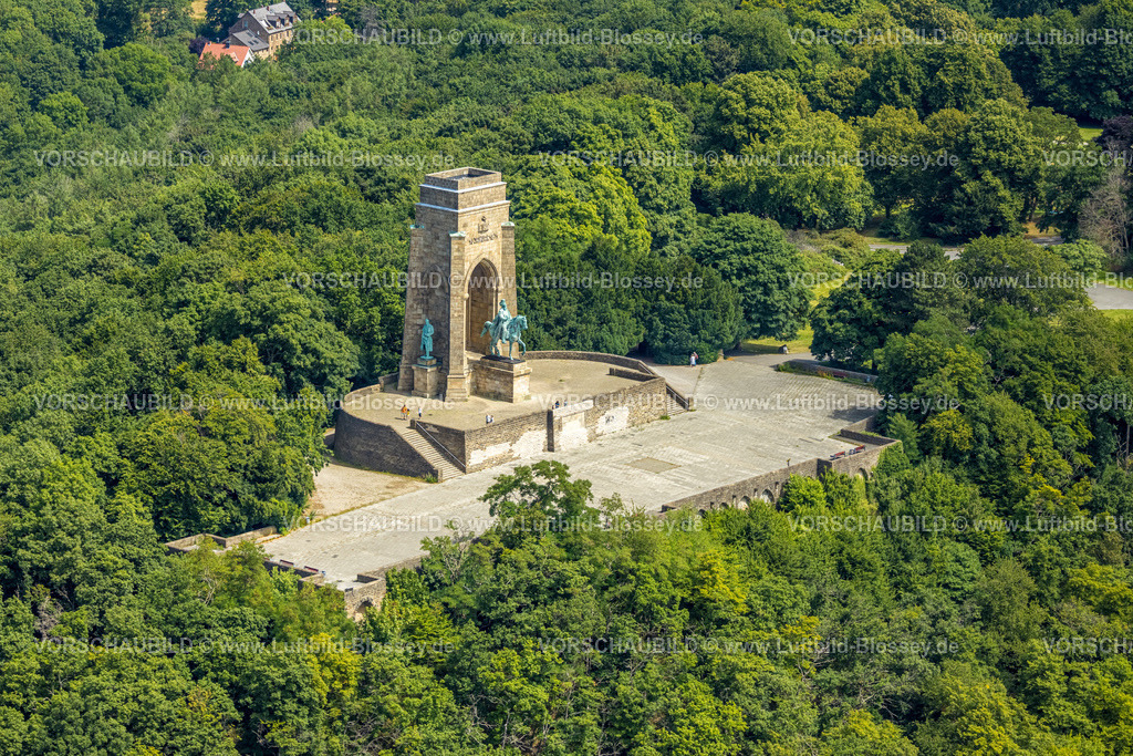 Dortmund220705584 | Luftbild, Kaiser-Wilhelm-Denkmal, Hohensyburg, Syburg, Dortmund, Ruhrgebiet, Nordrhein-Westfalen, Deutschland
