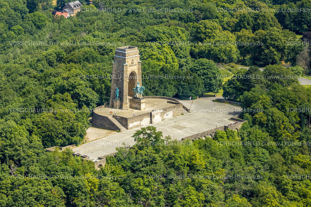 Dortmund220705584 | Luftbild, Kaiser-Wilhelm-Denkmal, Hohensyburg, Syburg, Dortmund, Ruhrgebiet, Nordrhein-Westfalen, Deutschland