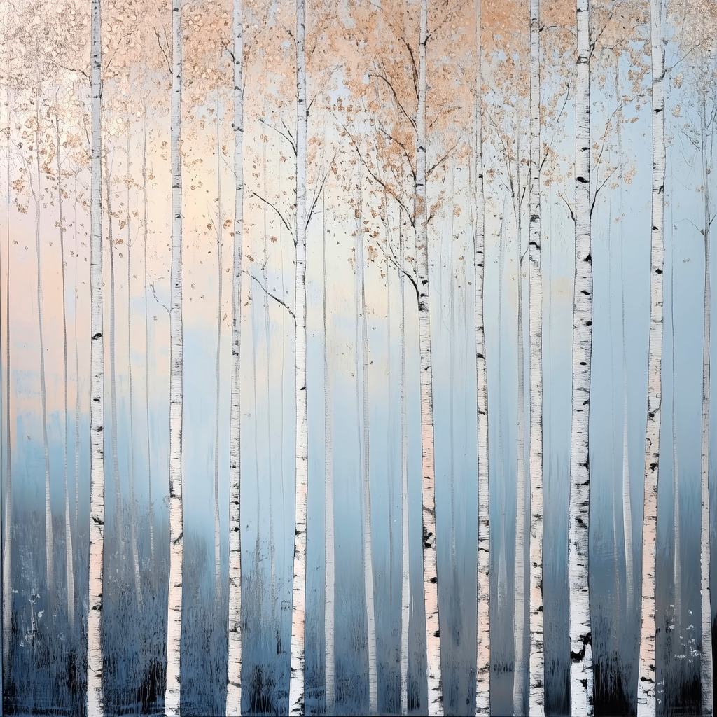 2409004 - Birkenwald | Moderne Illustration eines Birkenwaldes.
