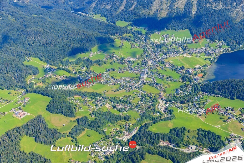 Luftaufnahme von  Altaussee - Die Luftaufnahme wurde 2025 vom UL-Flugzeug heraus erstellt ( keine Drohne ) - Hochauflösende Luftaufnahme - für professionelle Ausdrucke geeignet. Die Geschenkidee !Mit Lizenz und Bildrechte bestellbar