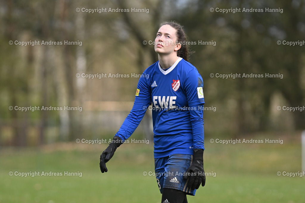Fußball I Frauen I Saison 2024-25 I Oberliga I FC Jesteburg-Bendestorf - SpVg Aurich Frauen I 13.4.2025 | a-hannig - Realisiert mit Pictrs.com
