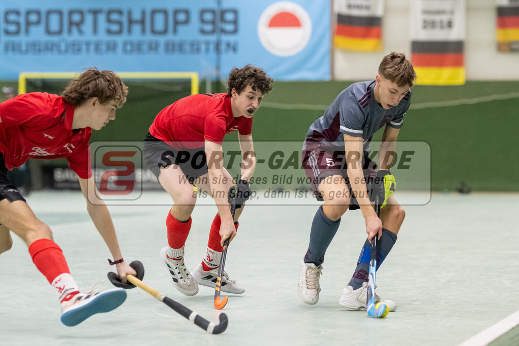 SFE_20230304_0029 | Deutsche Meisterschaft Männliche U16 Halle 2023 am 04.03.2023 in Köln (KTHC Stadion Rot-Weiss Köln Tennis and Hockey Club), Photo: Stephan Fehrmann 2022 (Sports-Gallery)