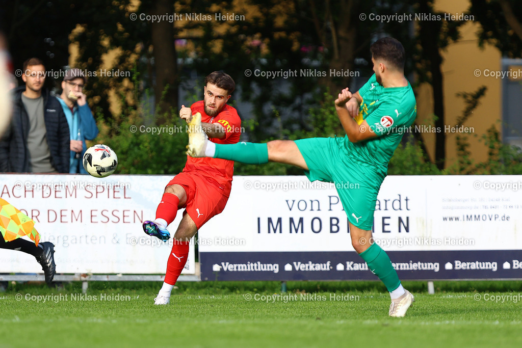 NH_SVECometKiel_FCKiliaKiel_KreispokalKFVKiel_29072025 | #14 Felix Niebergall (FC Kilia Kiel)Fußball I Herren I Kreispokal KFV Kiel I Saison 2025-2026  I Halbfinale I SVE Comet Kiel - FC Kilia Kiel I 29.07.2025 I Sportplatz Radsredder