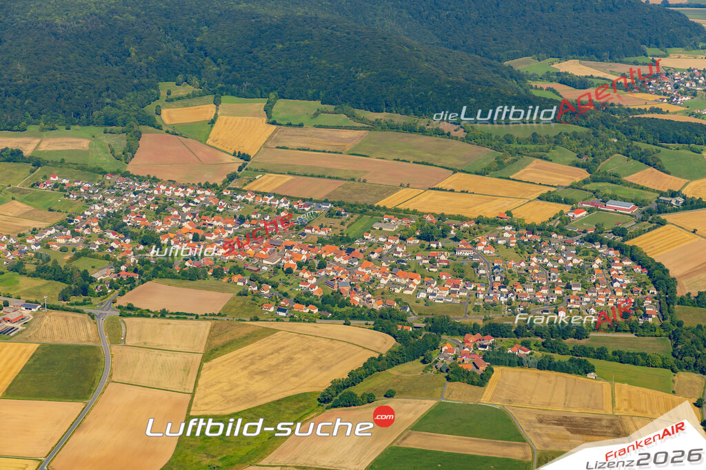 Schöne Luftaufnahme als Geschenk in Ransbach Hohenroda - Die Luftbildaufnahme wurde 2025 vom UL-Flugzeug heraus erstellt ( keine Drohne ) - Hochauflösende Luftaufnahme -Nicht vergleichbar mit Google Maps oder Satelittenbilder- Die Geschenkidee !Mit Lizenz und Bildrechte bestellbar