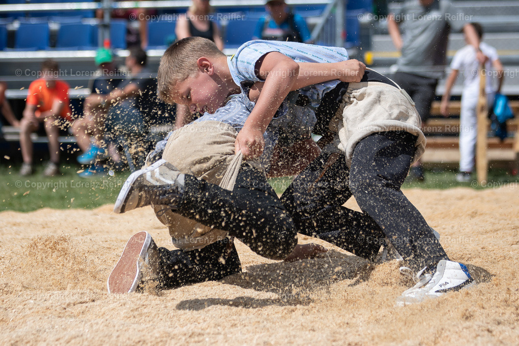 Schwingen -  Appenzeller Kantonal Nachwuchsschwingfest 2023 | Oberegg, 8.7.23, Schwingen - Appenzeller Kantonal Nachwuchsschwingfest.