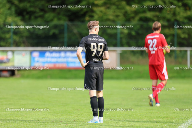 Fußball I Herren I Saison 2025-2026 I Verbandsliga Süd I 7. Spieltag I SV Schackendorf - SV Azadi Lübeck I 06.09.2025.159 | Luca Maurice Lübcke (99, SV Azadi Lübeck) - Realisiert mit Pictrs.com