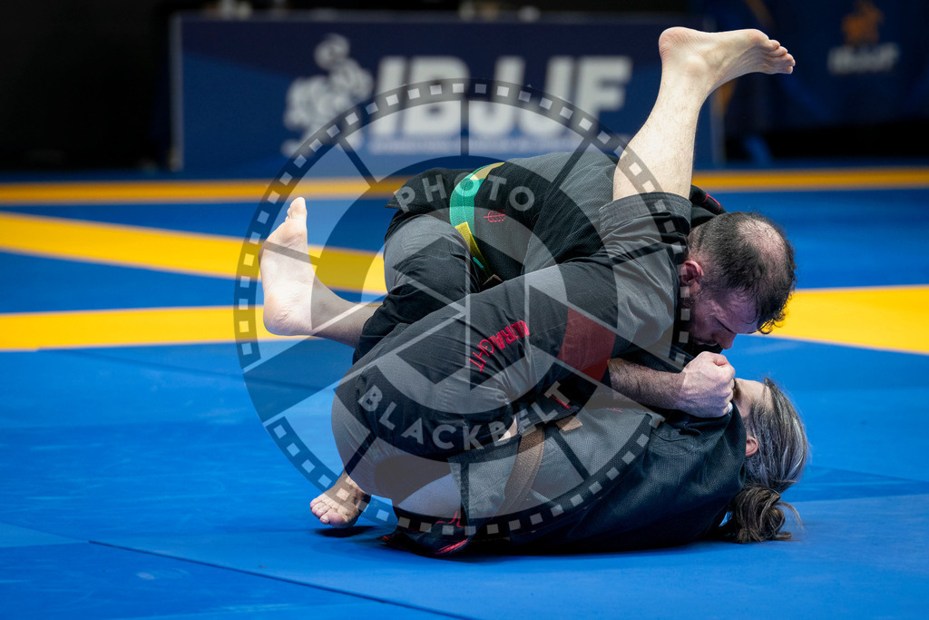 20240126PBB1991 | Fighters compete during the Brazilian Jiu-Jitsu European Championship of the IBJJF in Paris, France, on January 26, 2024.