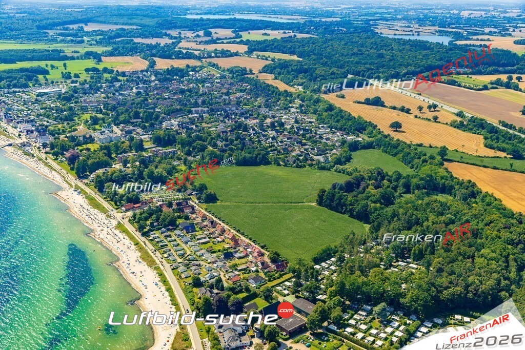Schöne Luftaufnahme als Geschenk in Haffkrug Scharbeutz - Die Luftbildaufnahme wurde 2025 vom UL-Flugzeug heraus erstellt ( keine Drohne ) - Hochauflösende Luftaufnahme -Nicht vergleichbar mit Google Maps oder Satelittenbilder- Die Geschenkidee !Mit Lizenz und Bildrechte bestellbar