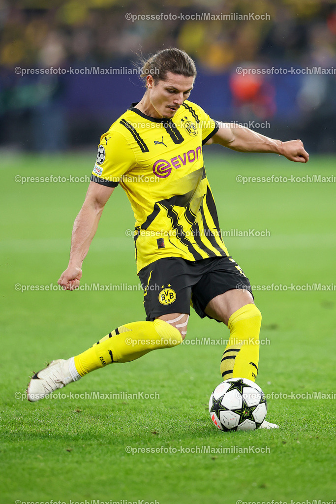 BVB01102402226 | 01.10.2024, Fußball, UEFA Champions League, Borussia Dortmund - Celtic Glasgow, 2. Spieltag, Signal Iduna Park, Saison 2024 2025: Marcel Sabitzer (BVB #20)