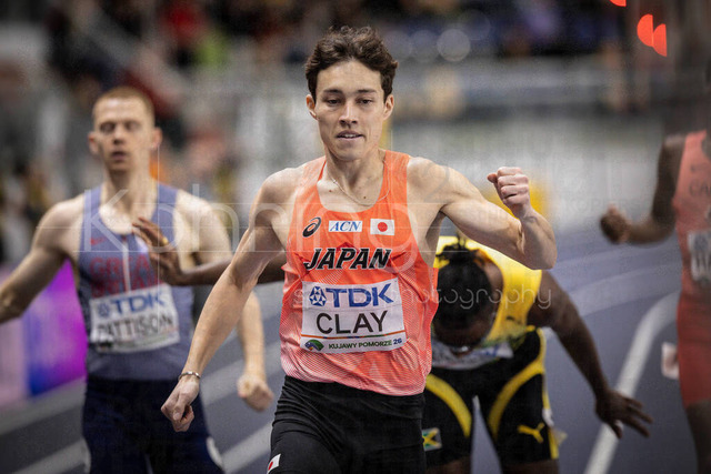 World Athletics Indoor Championships Kujawy Pomorze 26, 21.03.2026 | TORUN, POLAND - MARCH 21:  Allon Tatsunami CLAY (JPN) competes in the men's 800m during the World Athletics Indoor Championships Kujawy Pomorze 26 on day 2 / session 1 at Kujawsko-Pomorska Arena Torun on March 21, 2026 in Torun, Poland. 