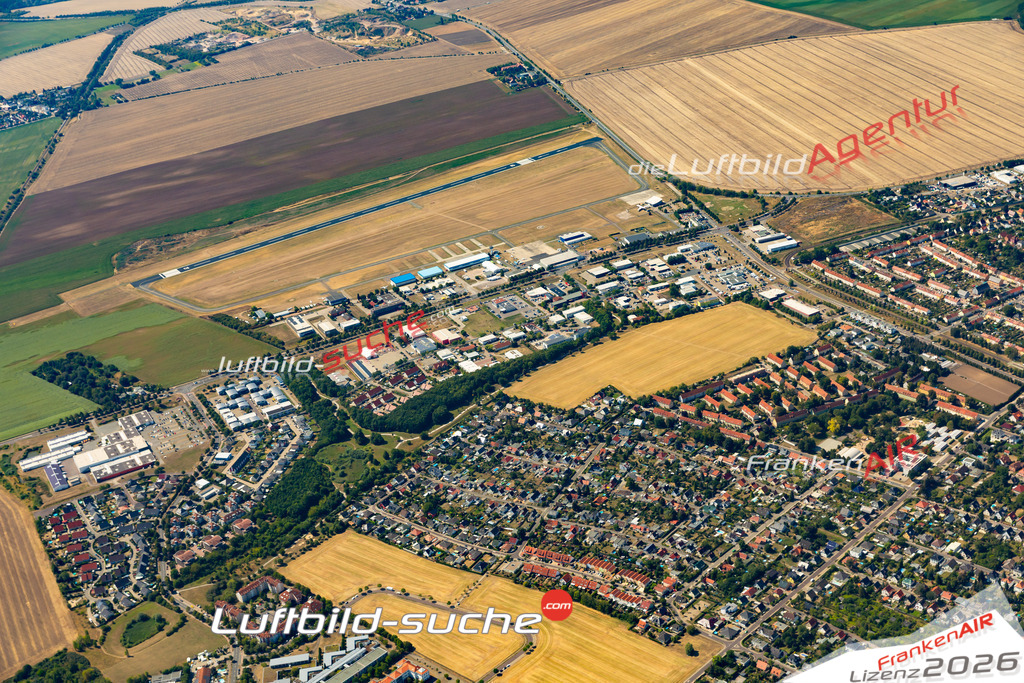 Die Luftaufnahme Fermersleben - Magdeburg wurde 2022 vom Flugzeug aus (keine Drohne) erstellt. Hohe Auflösung -für große Poster und Wandbilder geeignet - Garantiert!