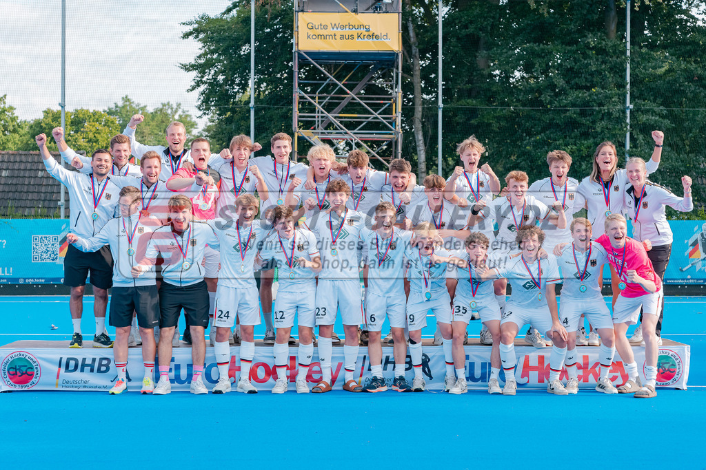 HK_20230716_902540 | Euro Hockey WU18 Siegerehrungen Championship Girls &amp; Boys am 16.7.2023 CHTC , Krefeld ,