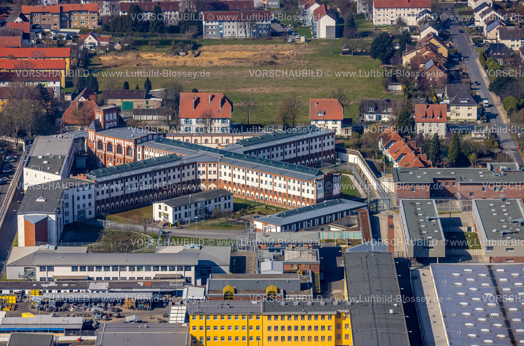 Werl220301208 | Luftbild, Justizvollzugsanstalt Werl, Werl, Soester Börde, Nordrhein-Westfalen, Deutschland