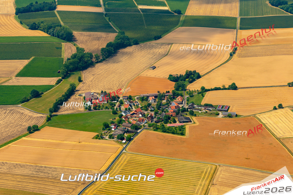 Aktuelles Luftbild von Asbach Wallhausen - Die Luftaufnahme wurde 2022 mittels UL-Flugzeug erstellt ( keine Drohne ) - hochauflösende Kamera-Systeme von  Canon -Beste Qualität - Für grossformatige Ausdrucke geeignet. Die Geschenkidee !