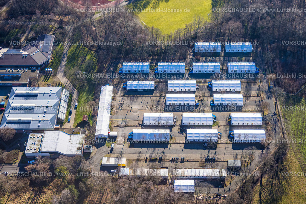 Selm230205213Bork | Luftbild, Flüchtlingsdorf, Bork, Selm, Münsterland, Nordrhein-Westfalen, Deutschland