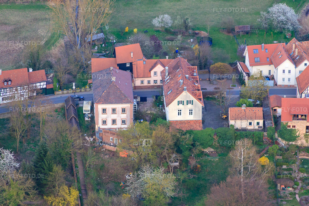 Luftbild: Ludwigstraße von Westen in Jockgrim im Bundesland Rheinland-Pfalz in Deutschland. Foto: IMG_63450.jpg vom 28.03.2014 durch Werner Riehm/FLY-FOTO.de