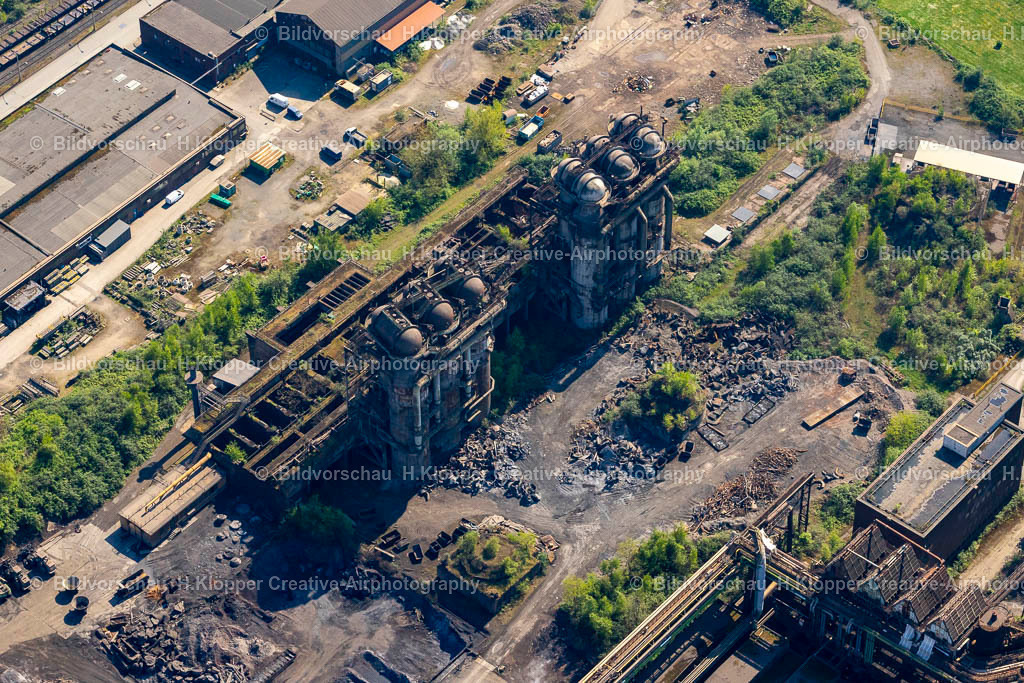 Luftbilder Duisburg -0624 | Luftbildfotografie Luftaufnahme Hochöfen von ThyssenKrupp in Duisburg im Bundesland Nordrhein-Westfalen - Realisiert mit Pictrs.com