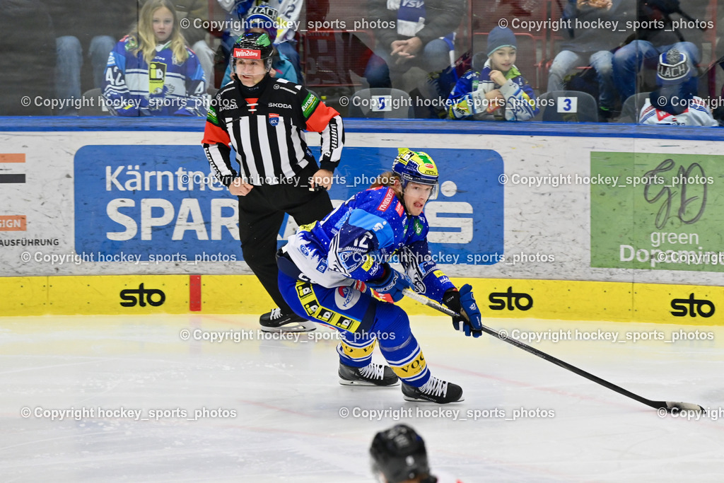 EC IDM Wärmepumpen VSV vs. Pioneers Vorarlberg | Piragic Trpimir Referee, #12 Pearson Chase EC VSV, EC IDM Wärmepumpen VSV vs. Pioneers Vorarlberg, EC IDM Wärmepumpen VSV vs. Pioneers Vorarlberg am 14.12.2024 in Villach (Stadthalle Villach), Austria, (Photo by Bernd Stefan)