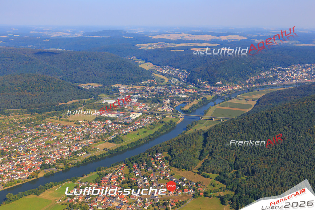 Luftbild von  Gemuenden-am-main - Luftaufnahme wurde 2016 von https://frankenair.de mittels Flugzeug (keine Drohne) erstellt - die Geschenkidee