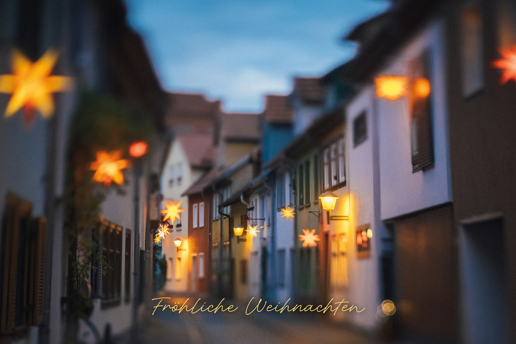 Gesegnete Weihnachten | christliche Weihnachtskarte