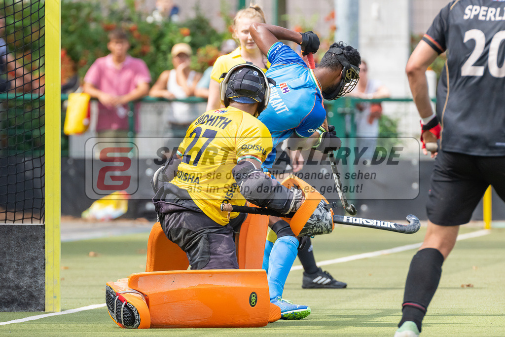 HK_20230822_103732 | 4 Nations Tournament Spiel um Platz 1 ( MU21 ) Indien - Germany am 22.8.2023 DHC Düsseldorf, Düsseldorf ,