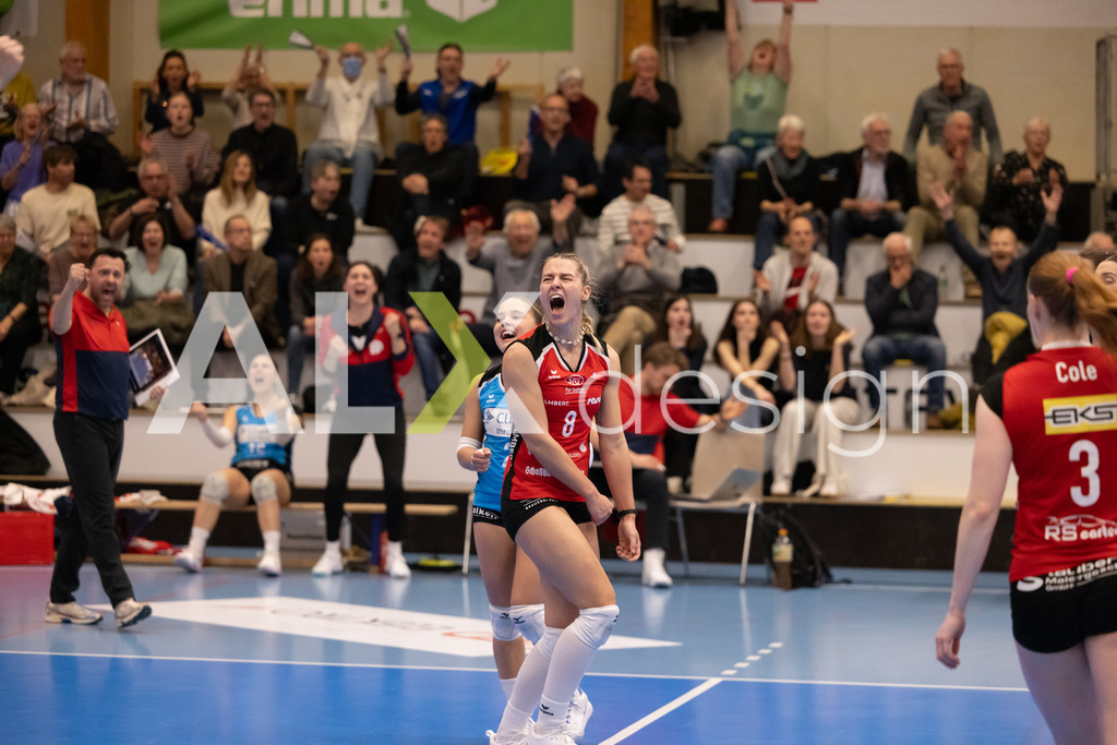 Volleyball I Frauen I Saison 2025-2026 I Volleyball NLA | Women I 1/2 Finals I  VC Kanti Schaffhausen - Sm'Aesch Pfeffingen I 18.03.2026 | 8 Lina-Marie Lieb (DE) (VC Kanti Schaffhausen) – Aussen - Realisiert mit Pictrs.com