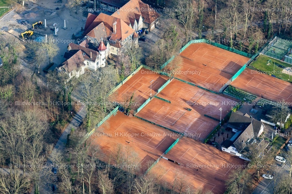 Luftbild Krefeld-8167 | Luftbildfotografie Gebäude der Freiluft- Gaststätte Stadtwaldhaus Krefeld an der Hüttenallee in Krefeld im Bundesland Nordrhein-Westfalen, Deutschland - Realisiert mit Pictrs.com