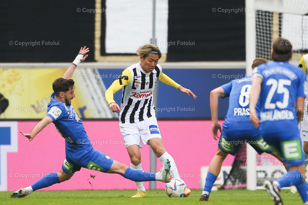 A_LUI_20230409_0016 | SPORT FUSSBALL ADMIRAL BUNDESLIGA 2022/23 LASK VS STURM GRAZ
IM BILD: Keith Nakamura (Lask),
FOTO:FOTOLUI/UW