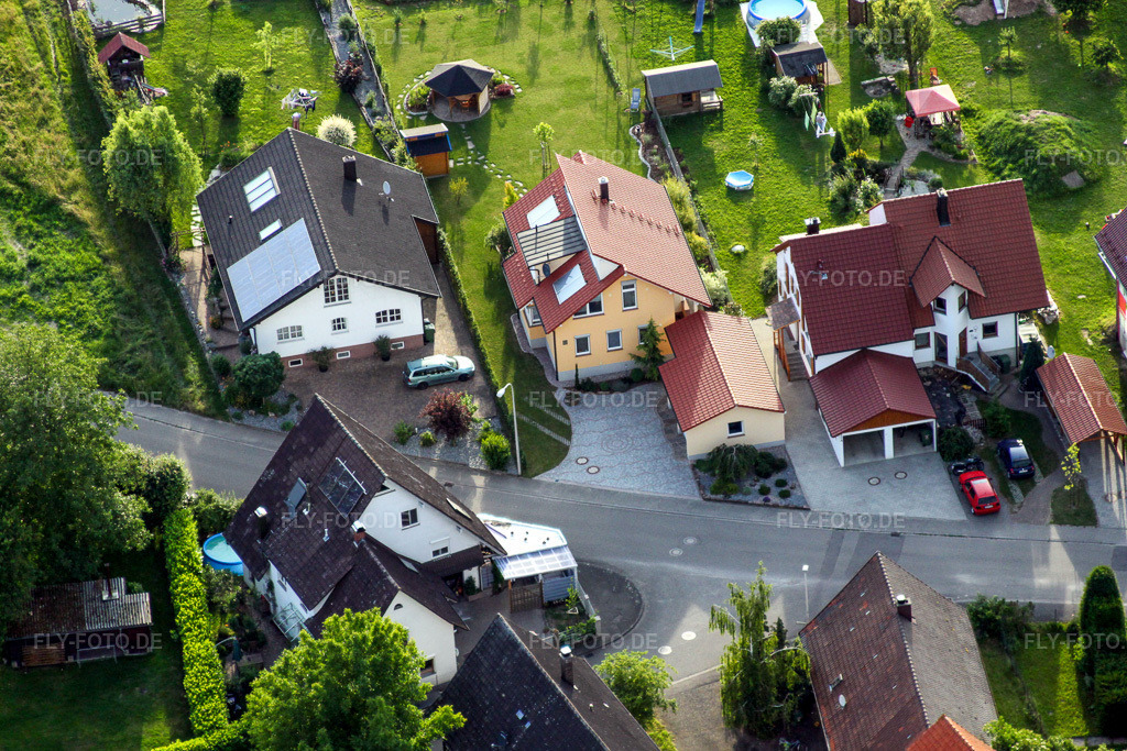 Luftbild: Eichhofstr im Ortsteil Sand in Willstätt im Bundesland Baden-Württemberg in Deutschland. Foto: IMG_18937.jpg vom 03.06.2009 durch Werner Riehm/FLY-FOTO.de