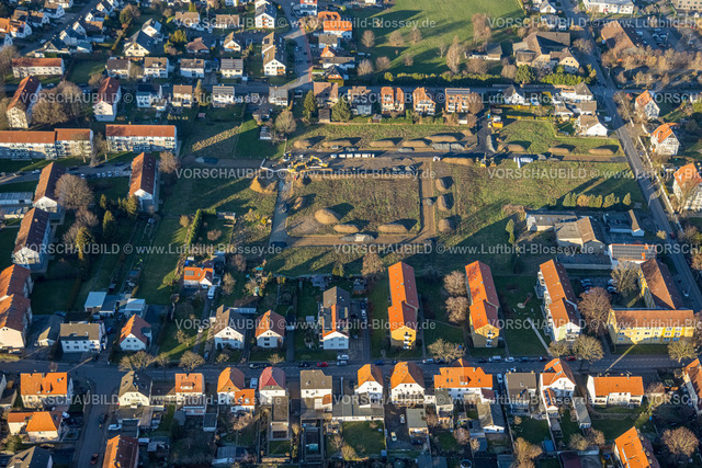 Werl230206374 | Luftbild, Baustelle zwischen Röntgenstraße und Panningstraße, Werl, Soester Börde, Nordrhein-Westfalen, Deutschland
