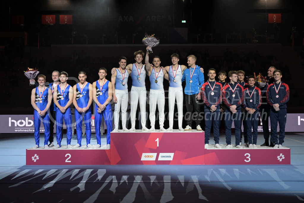 Schweizer Meisterschaften Kunstturnen Mannschaften Männer (B) - 22. November 2025 | Schweizer Meisterschaften Kunstturnen Mannschaften Männer (B)AXA Arena, WinterthurBild: Sportfotografie Markus Aeschimann | www.markus-aeschimann.ch - Realisiert mit Pictrs.com