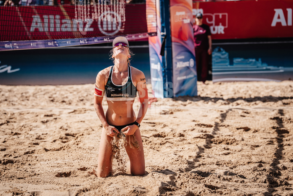 Beachvolleyball | Frauen | Allianz German Beach Tour 2025 | Tourstop Berlin | 24.08.2025 | Lea Kunst ärgert sich