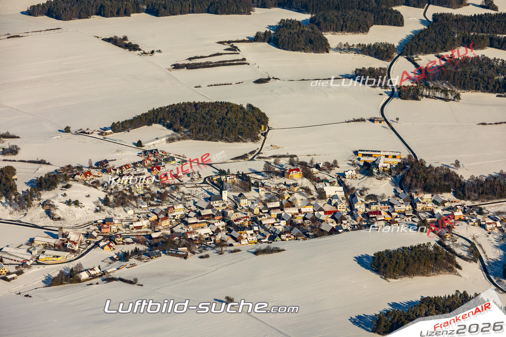 Die Luftbildaufnahme Steinfeld -  wurde 2019 mittels Flugzeug (keine Drohne) erstellt. Perfekte Schärfe und Druck- Ergebnisse- Garantiert!