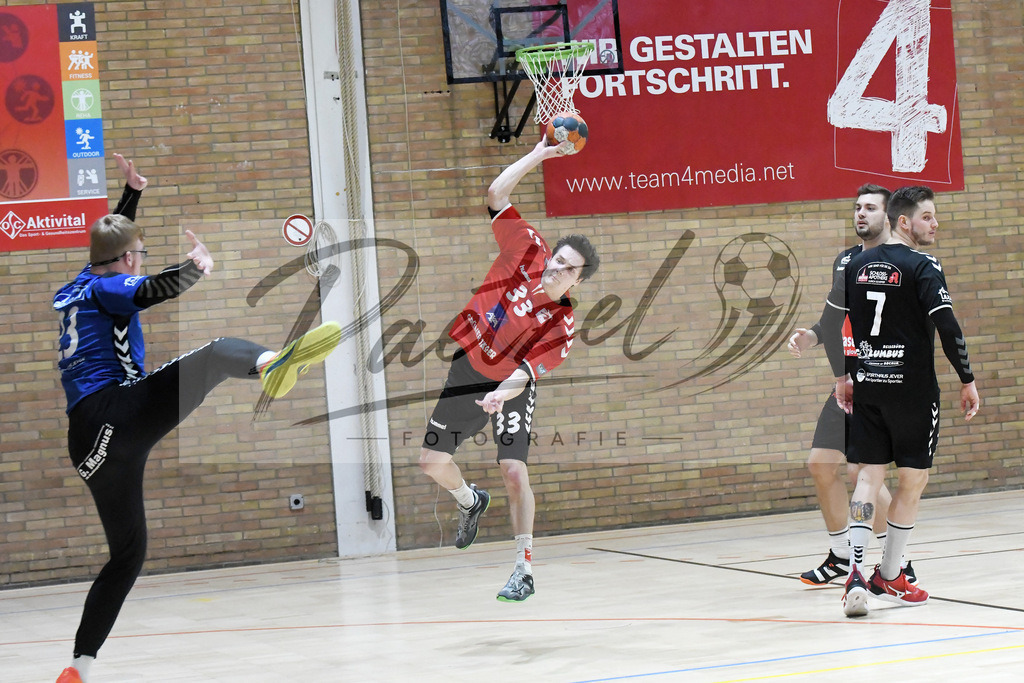 20200125_HSGHGJ_0055 | Handball, Herren:   beim Spiel der Landesliga zwischen HSG Osnabrück vs. HG Jever/Schortens am 25.01.2020 in der OSC-Halle in Osnabrück, Deutschland.(Foto von Nico Paetzel) - Realisiert mit Pictrs.com